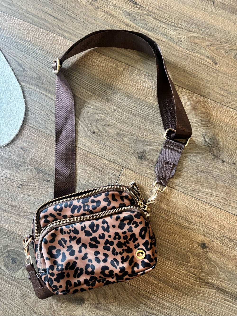 Leopard Print Crossbody Bag Purse New